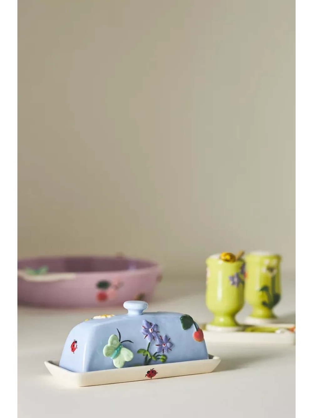 Brand New, rare find Anthropologie Faye Butter Dish